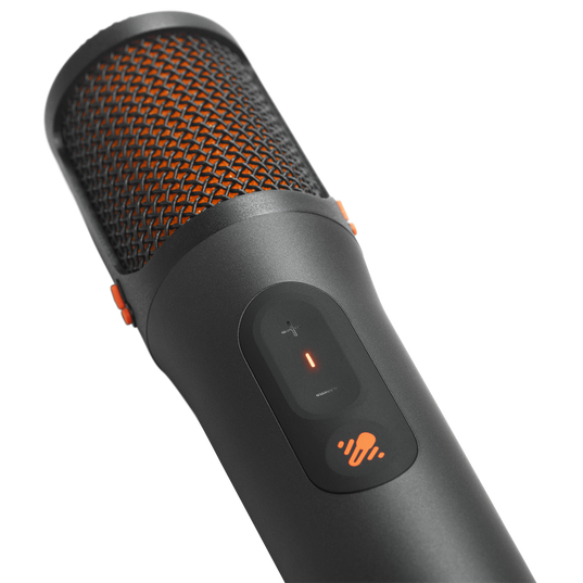 JBL EasySing Mics - Black - Two wireless AI-powered microphones with real-time vocal removal - Detailshot 1